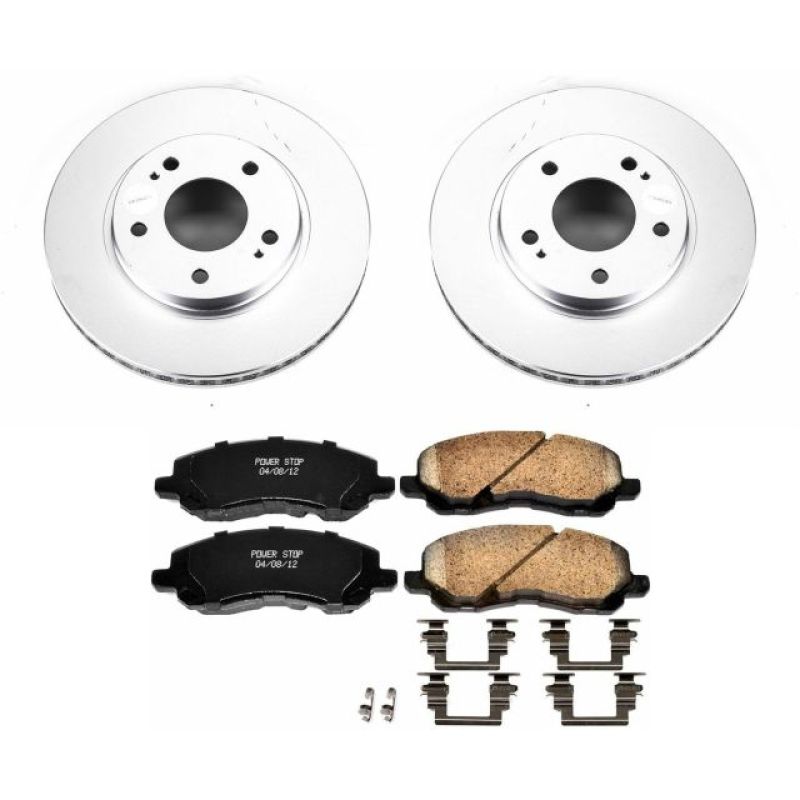 Power Stop 01-05 Chrysler Sebring Front Z17 Evolution Geomet Coated Brake Kit Power Stop 01-05 Chrysler Sebring Front Z17 Evolution Geomet Coated Brake Kit