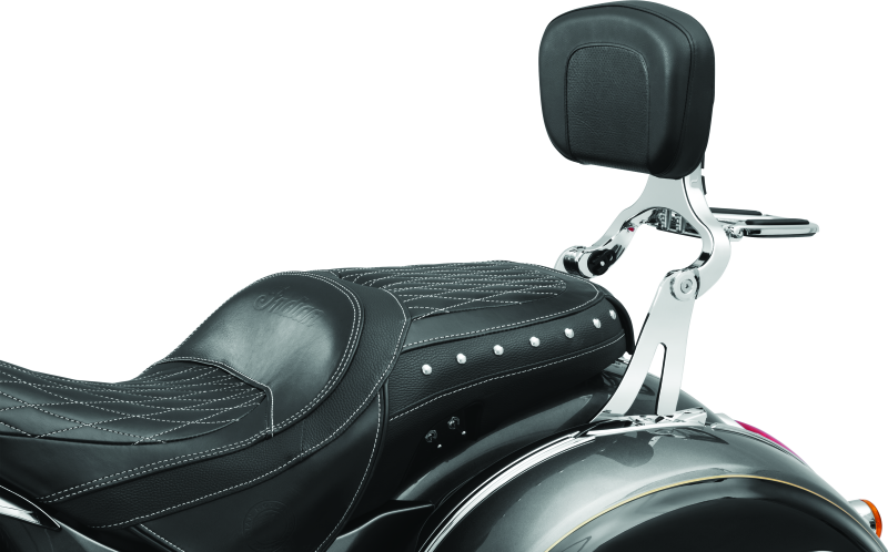Kuryakyn Fixed Mounts Multi-Purpose Driver & Passenger Backrest 14-22 Indian Models Chrome Kuryakyn Fixed Mounts Multi-Purpose Driver & Passenger Backrest 14-22 Indian Models Chrome