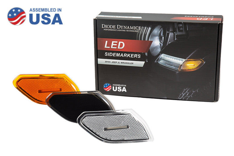 Diode Dynamics 18-21 Jeep JL Wrangler/Gladiator Sidemarkers - Amber (set) Diode Dynamics 18-21 Jeep JL Wrangler/Gladiator Sidemarkers - Amber (set)
