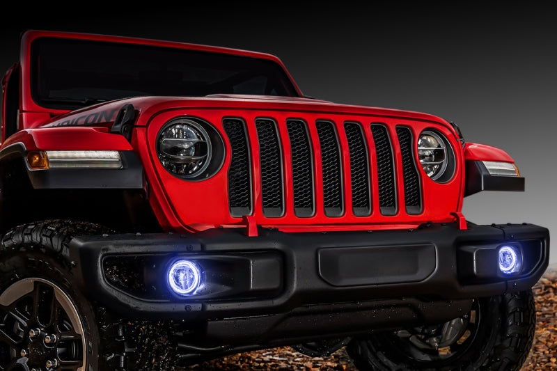 Oracle Jeep Wrangler JL/Gladiator JT LED Surface Mount Fog Light Halo Kit - White Oracle Jeep Wrangler JL/Gladiator JT LED Surface Mount Fog Light Halo Kit - White