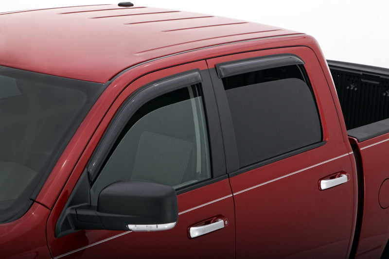 AVS 09-18 Dodge RAM 1500 Crew Cab Ventvisor Outside Mount Window Deflectors 4pc - Smoke AVS 09-18 Dodge RAM 1500 Crew Cab Ventvisor Outside Mount Window Deflectors 4pc - Smoke