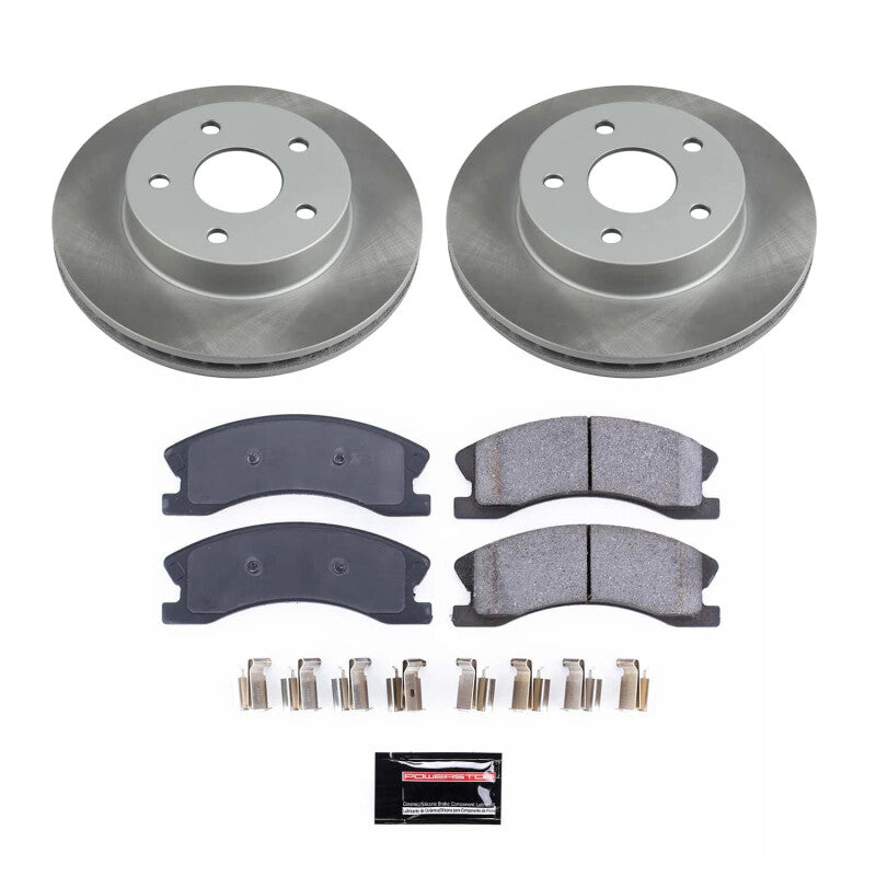 Power Stop 99-04 Jeep Grand Cherokee Front Semi-Coated Rotor Kit Power Stop 99-04 Jeep Grand Cherokee Front Semi-Coated Rotor Kit