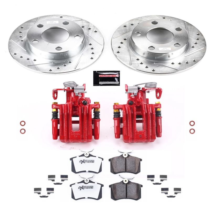 Power Stop 99-05 Volkswagen Passat Rear Z26 Street Warrior Brake Kit w/Calipers Power Stop 99-05 Volkswagen Passat Rear Z26 Street Warrior Brake Kit w/Calipers