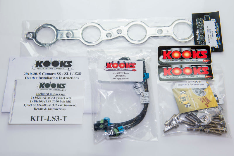 Kooks 10-14 Chevy Camaro LS3/L99/LSA 1 7/8in x 3in SS LT Headers Catted Kooks 10-14 Chevy Camaro LS3/L99/LSA 1 7/8in x 3in SS LT Headers Catted