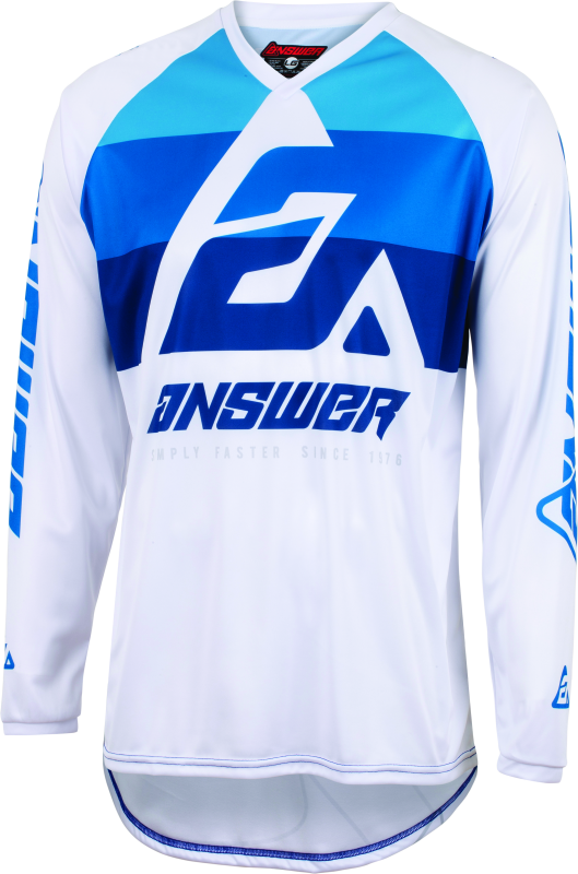 Answer 23 Syncron CC Jersey Blue/White Youth - XL Answer 23 Syncron CC Jersey Blue/White Youth - XL