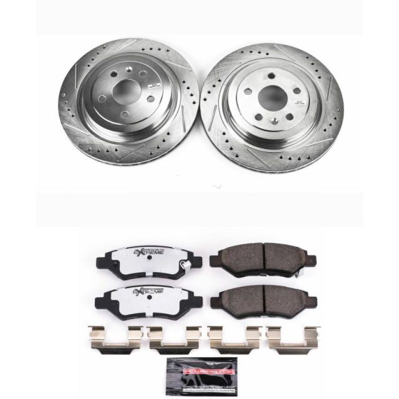 Power Stop 08-14 Cadillac CTS Rear Z26 Street Warrior Brake Kit Power Stop 08-14 Cadillac CTS Rear Z26 Street Warrior Brake Kit