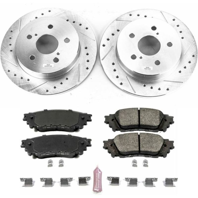 Power Stop 15-17 Lexus NX200t Rear Z23 Evolution Sport Brake Kit Power Stop 15-17 Lexus NX200t Rear Z23 Evolution Sport Brake Kit
