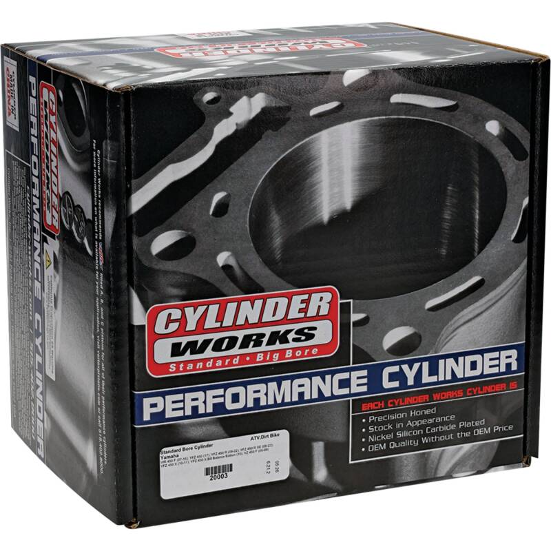 Cylinder Works 07-15 WR 450 F/2017 YFZ 450/09-24 YFZ 450 R Standard Bore Cylinder Cylinder Works 07-15 WR 450 F/2017 YFZ 450/09-24 YFZ 450 R Standard Bore Cylinder