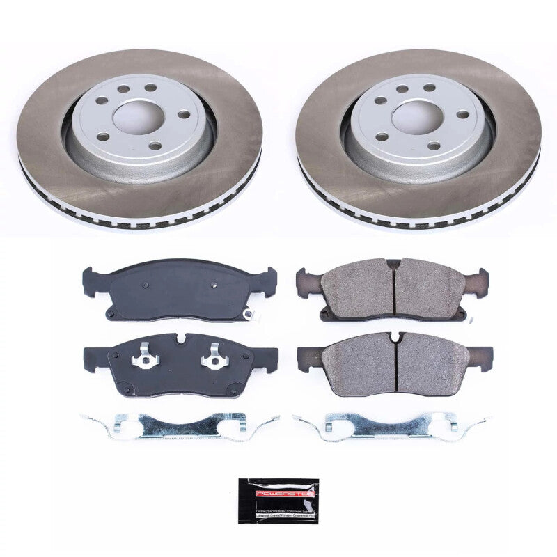 Power Stop 11-12 Jeep Grand Cherokee Front Semi-Coated Rotor Kit Power Stop 11-12 Jeep Grand Cherokee Front Semi-Coated Rotor Kit