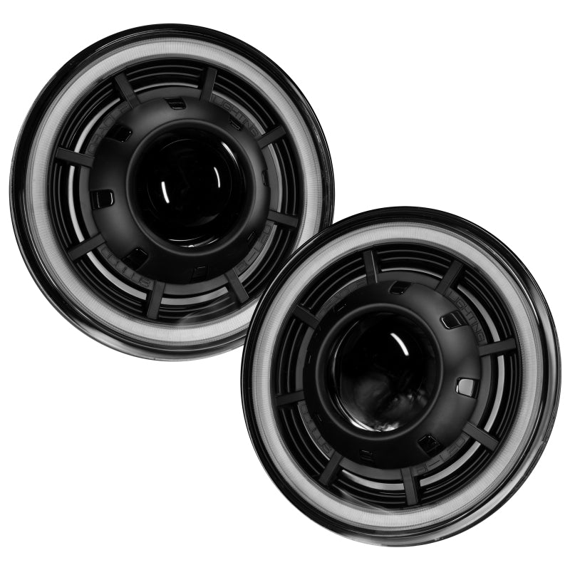 ORACLE Lighting 0718 Jeep Wrangler JK Oculus 7in Switchback Bi-LED Projector Headlights ORACLE Lighting 0718 Jeep Wrangler JK Oculus 7in Switchback Bi-LED Projector Headlights