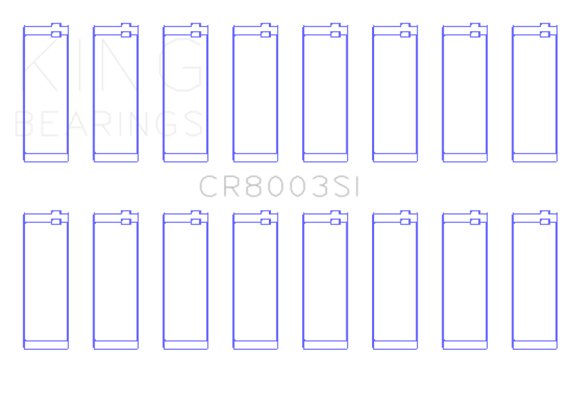 King Engine Bearings GMC 281 (Size +0.25mm) Connecting Rod Bearing Set King Engine Bearings GMC 281 (Size +0.25mm) Connecting Rod Bearing Set