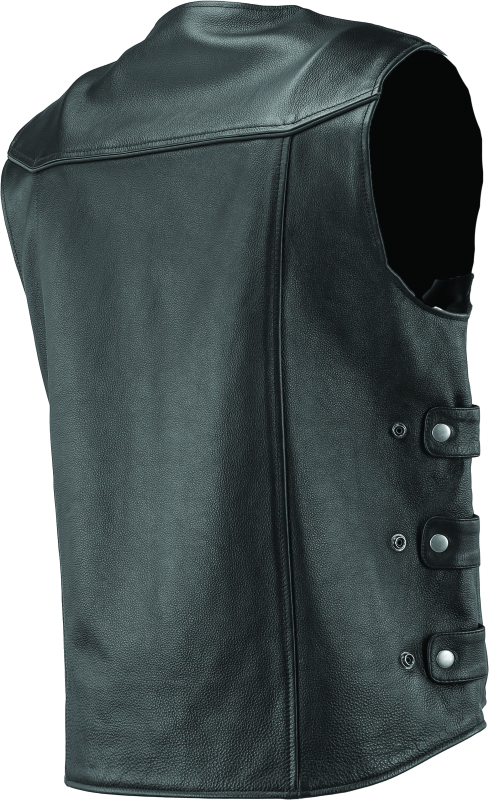 River Road Plains Leather Vest Black - Small River Road Plains Leather Vest Black - Small