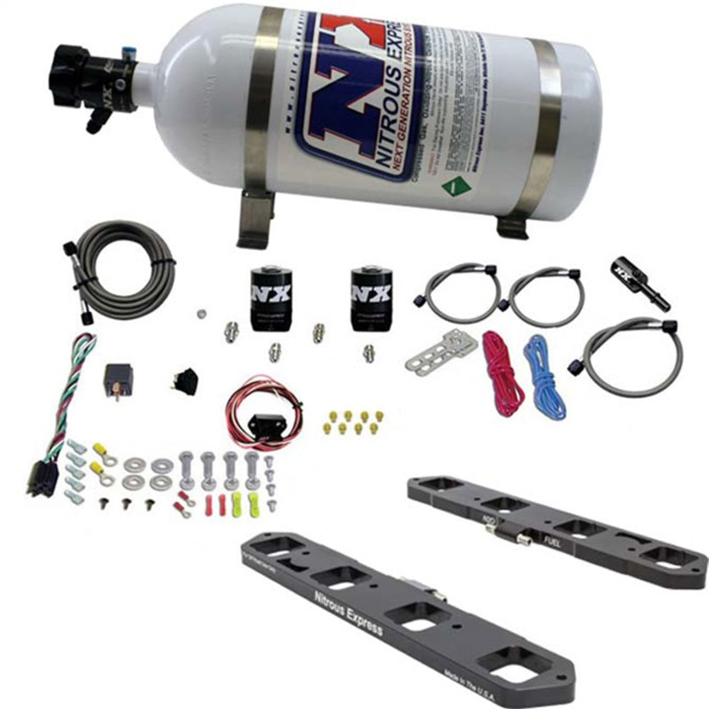Nitrous Express Dodge/Ram 5.7L/6.1L/6.4L Hemi Direct Port Plate System w/10lb Bottle Nitrous Express Dodge/Ram 5.7L/6.1L/6.4L Hemi Direct Port Plate System w/10lb Bottle