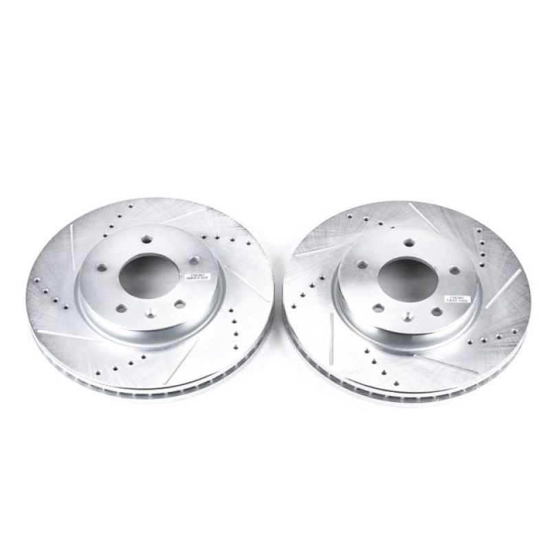Power Stop 12-15 Chevrolet Captiva Sport Front Evolution Drilled & Slotted Rotors - Pair Power Stop 12-15 Chevrolet Captiva Sport Front Evolution Drilled & Slotted Rotors - Pair
