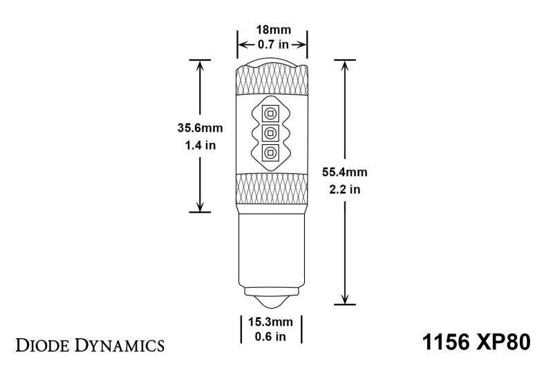 Diode Dynamics 1156 XP80 LED - Amber (Pair) Diode Dynamics 1156 XP80 LED - Amber (Pair)