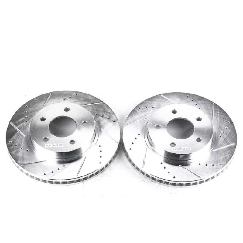 Power Stop 05-06 Chevrolet Equinox Front Evolution Drilled & Slotted Rotors - Pair Power Stop 05-06 Chevrolet Equinox Front Evolution Drilled & Slotted Rotors - Pair