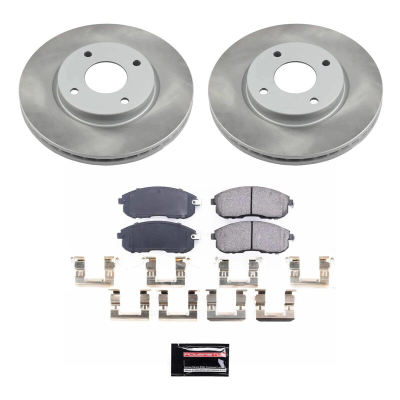 Power Stop 07-12 Nissan Versa Front Semi-Coated Rotor Kit Power Stop 07-12 Nissan Versa Front Semi-Coated Rotor Kit