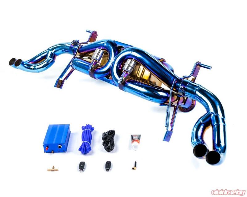 VR Performance Audi R8 2020+ Blue Titanium Exhaust System VR Performance Audi R8 2020+ Blue Titanium Exhaust System