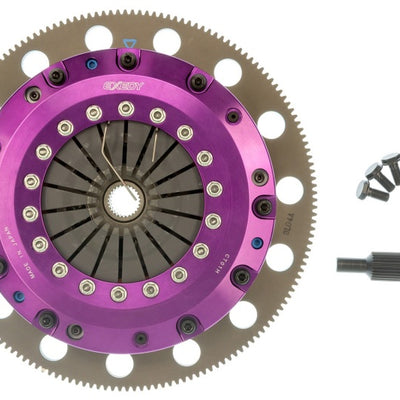 Exedy 96-16 Ford Mustang V8 4.6L/5.0L Hyper Twin Cerametallic Clutch Sprung Disc Push Type Cover
