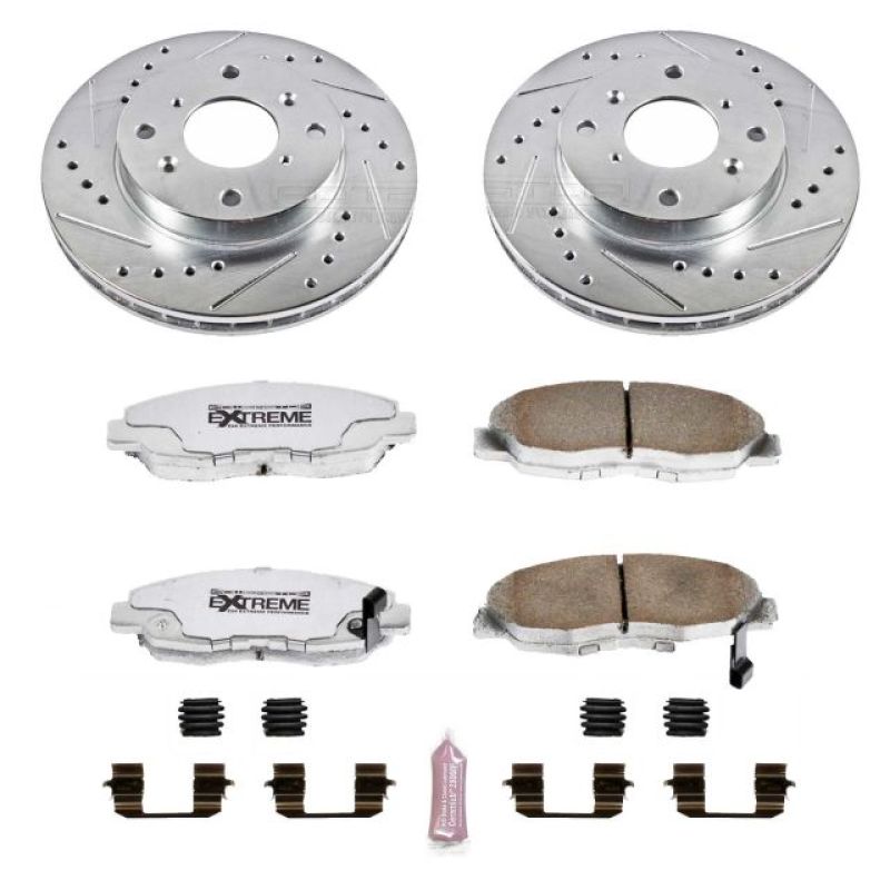 Power Stop 98-99 Acura CL Front Z26 Street Warrior Brake Kit Power Stop 98-99 Acura CL Front Z26 Street Warrior Brake Kit