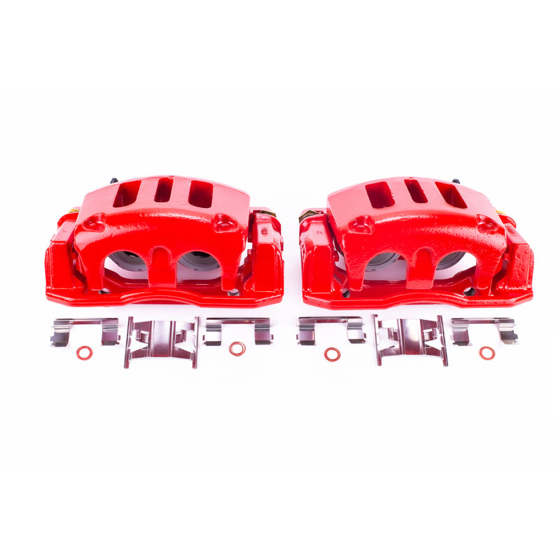 Power Stop 98-02 Ford Crown Victoria Front Red Calipers w/Brackets - Pair Power Stop 98-02 Ford Crown Victoria Front Red Calipers w/Brackets - Pair