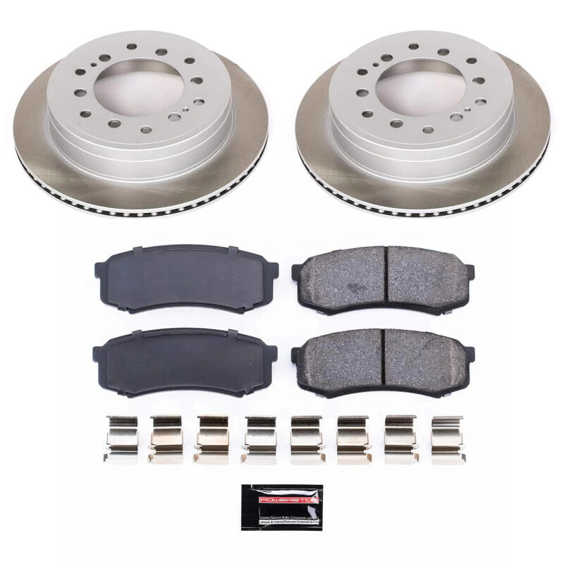Power Stop 10-14 Toyota FJ Cruiser Rear Semi-Coated Rotor Kit Power Stop 10-14 Toyota FJ Cruiser Rear Semi-Coated Rotor Kit