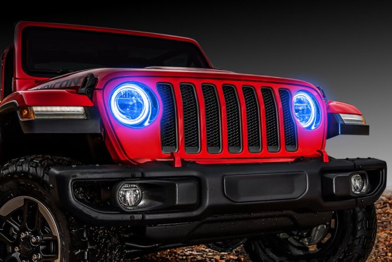 ORACLE Lighting Jeep Wrangler JL/Gladiator JT LED Surface Mount Headlight Halo Kit SEE WARRANTY ORACLE Lighting Jeep Wrangler JL/Gladiator JT LED Surface Mount Headlight Halo Kit SEE WARRANTY