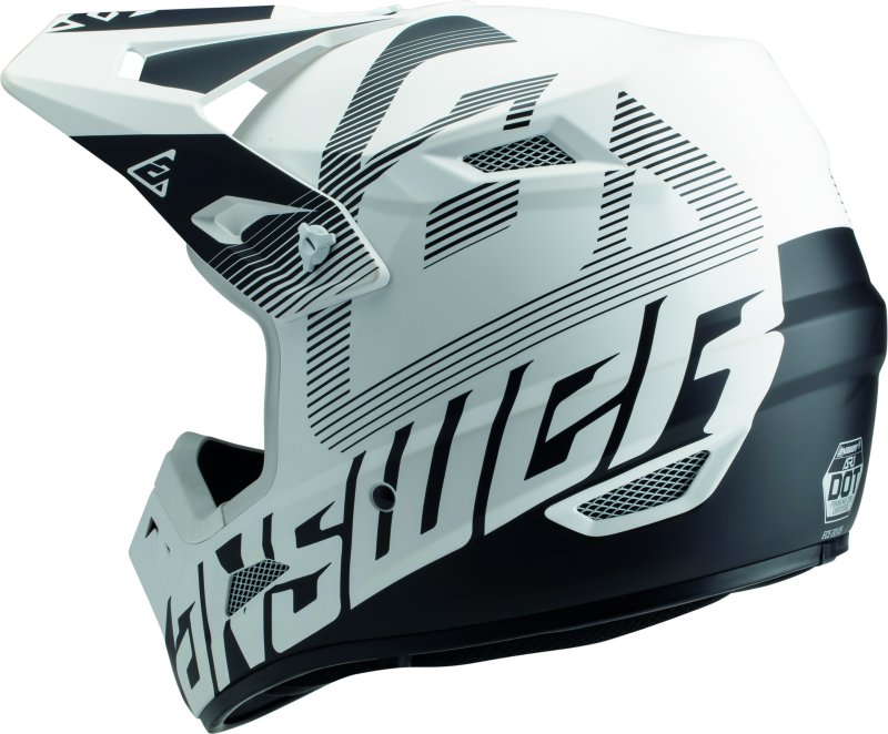 Answer AR1 V2 Bold Helmet White/Black Youth - Small Answer AR1 V2 Bold Helmet White/Black Youth - Small