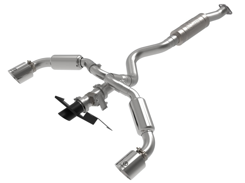aFe 23-24 Toyota GR Corolla L3 1.6L (t) Gemini XV 3in to 2-1/2in Cat Back Exhaust w/ Polished Tips aFe 23-24 Toyota GR Corolla L3 1.6L (t) Gemini XV 3in to 2-1/2in Cat Back Exhaust w/ Polished Tips