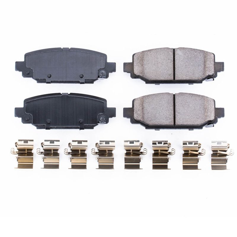 Power Stop 18-19 Jeep Wrangler Rear Z17 Evolution Ceramic Brake Pads w/Hardware Power Stop 18-19 Jeep Wrangler Rear Z17 Evolution Ceramic Brake Pads w/Hardware