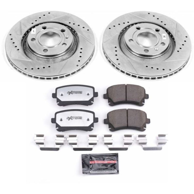 Power Stop 04-09 Audi S4 Rear Z26 Street Warrior Brake Kit Power Stop 04-09 Audi S4 Rear Z26 Street Warrior Brake Kit