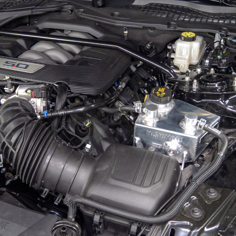 Mishimoto 2024+ Ford Mustang V8/2.3L EcoBoost Expansion Tank - Polished Mishimoto 2024+ Ford Mustang V8/2.3L EcoBoost Expansion Tank - Polished