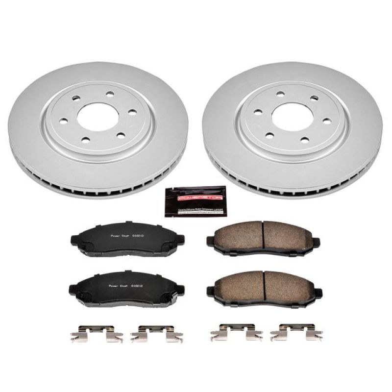 Power Stop 05-18 Nissan Frontier Front Z17 Evolution Geomet Coated Brake Kit Power Stop 05-18 Nissan Frontier Front Z17 Evolution Geomet Coated Brake Kit