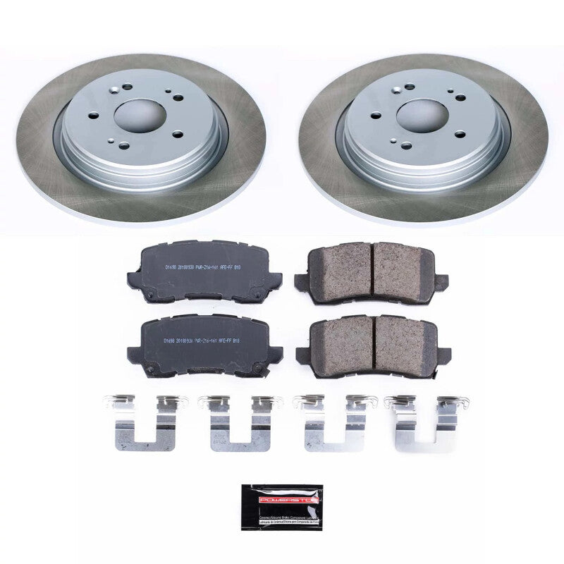 Power Stop 15-20 Acura TLX Rear Semi-Coated Rotor Kit Power Stop 15-20 Acura TLX Rear Semi-Coated Rotor Kit