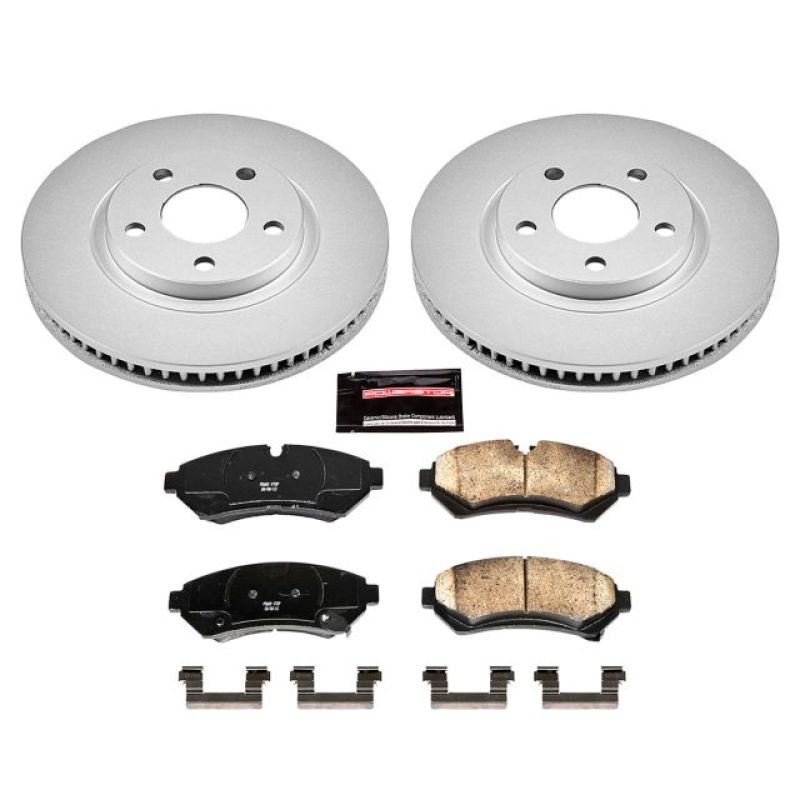 Power Stop 98-02 Cadillac Seville Front Z17 Evolution Geomet Coated Brake Kit Power Stop 98-02 Cadillac Seville Front Z17 Evolution Geomet Coated Brake Kit
