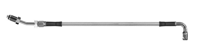 Goodridge 78in Universal Clutch Line w/SS Fittings & Clear Hose - 90Deg Banjo w/20Deg 7/16 UNF Goodridge 78in Universal Clutch Line w/SS Fittings & Clear Hose - 90Deg Banjo w/20Deg 7/16 UNF