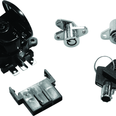 Bikers Choice 99-13 Road King With Hard Bags Black Saddlebag Lock Kit