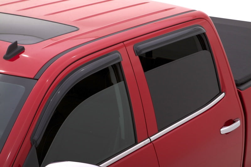 AVS 15-18 Chevy Silverado 2500 Crew Cab Ventvisor Outside Mount Window Deflectors 4pc - Smoke AVS 15-18 Chevy Silverado 2500 Crew Cab Ventvisor Outside Mount Window Deflectors 4pc - Smoke