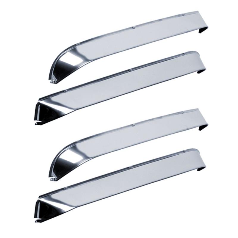 AVS 77-85 Buick Lesabre Ventshade Front & Rear Window Deflectors 4pc - Stainless AVS 77-85 Buick Lesabre Ventshade Front & Rear Window Deflectors 4pc - Stainless