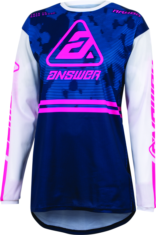 Answer 23 Arkon Trials Jersey Blue/White/Magenta Youth - Small Answer 23 Arkon Trials Jersey Blue/White/Magenta Youth - Small