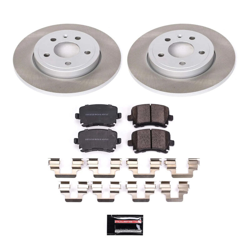 Power Stop 05-09 Audi A4 Quattro Rear Semi-Coated Rotor Kit Power Stop 05-09 Audi A4 Quattro Rear Semi-Coated Rotor Kit