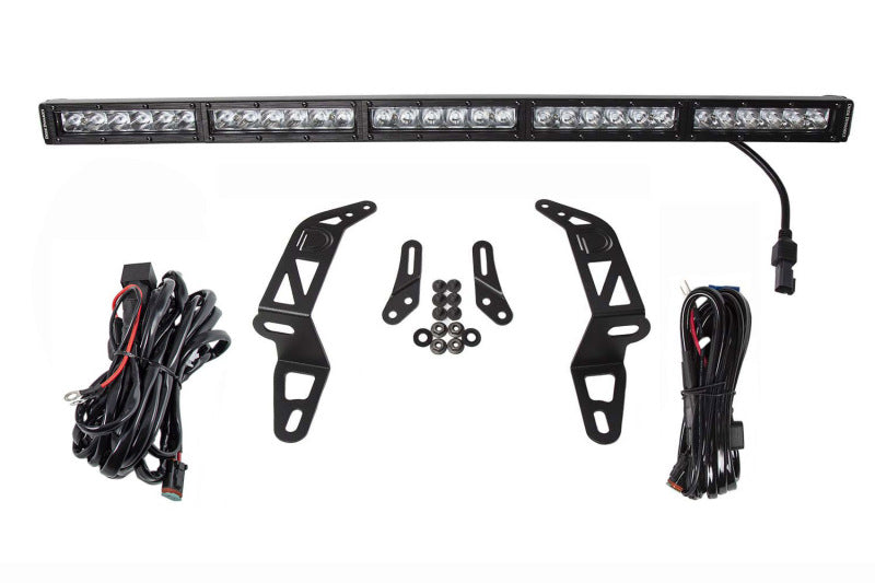 Diode Dynamics 18-21 Jeep JL Wrangler/Gladiator SS30 Bumper Bracket Kit - Amber Combo Dual Diode Dynamics 18-21 Jeep JL Wrangler/Gladiator SS30 Bumper Bracket Kit - Amber Combo Dual