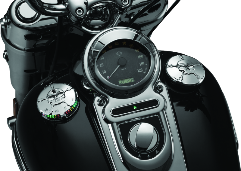 Kuryakyn Zombie Fuel & Battery Gauge Chrome Kuryakyn Zombie Fuel & Battery Gauge Chrome
