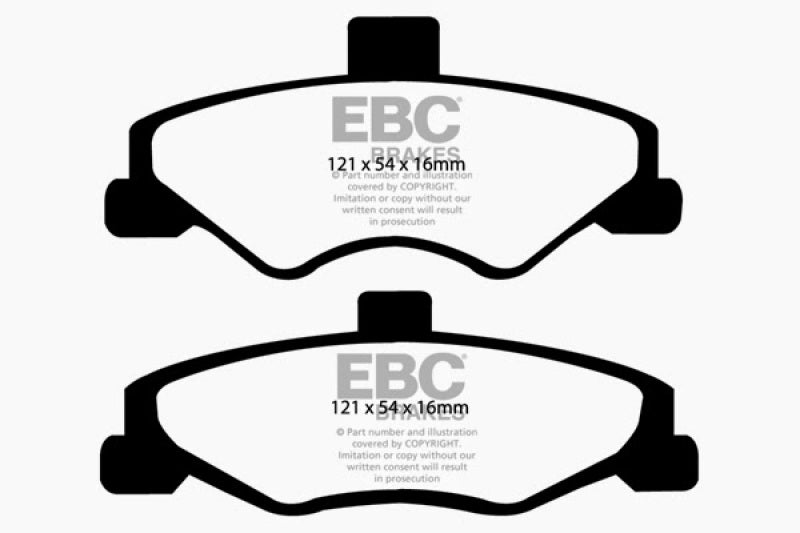 EBC 98-02 Chevrolet Camaro (4th Gen) 3.8 Redstuff Rear Brake Pads EBC 98-02 Chevrolet Camaro (4th Gen) 3.8 Redstuff Rear Brake Pads