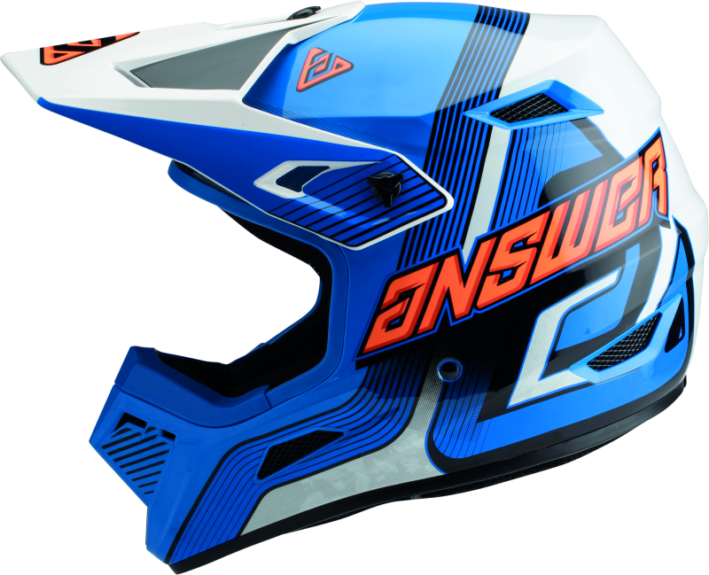 Answer AR1 Vendetta Helmet Blue/White/Orange - XS Answer AR1 Vendetta Helmet Blue/White/Orange - XS