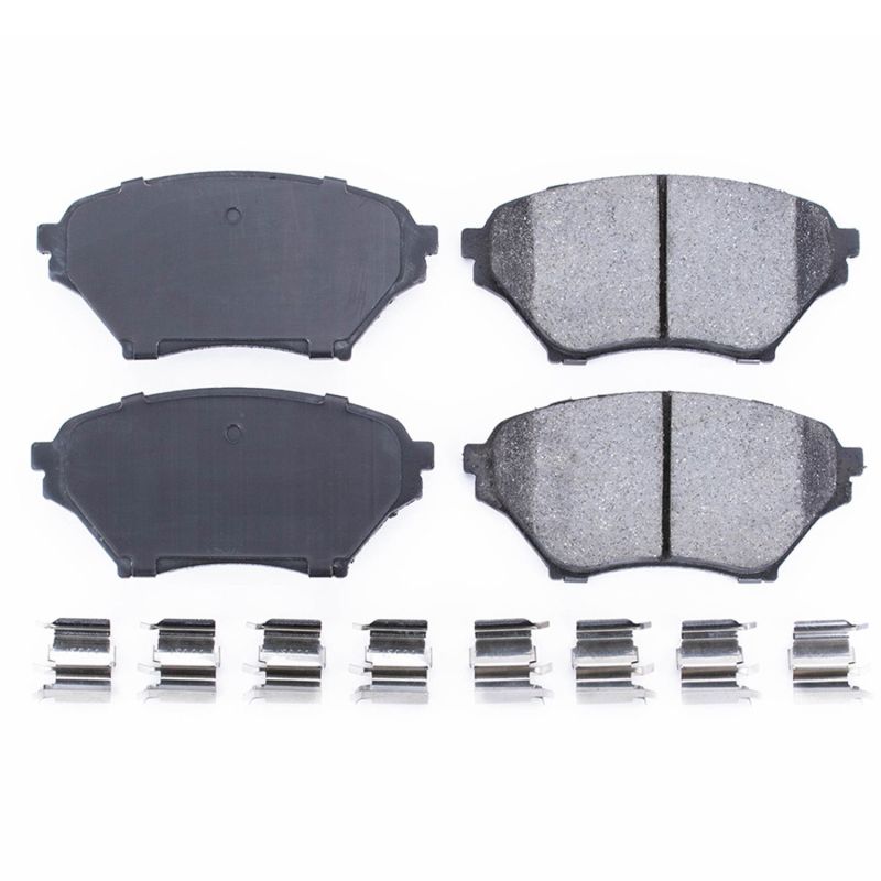 Power Stop 01-05 Mazda Miata Front Z17 Evolution Ceramic Brake Pads w/Hardware Power Stop 01-05 Mazda Miata Front Z17 Evolution Ceramic Brake Pads w/Hardware