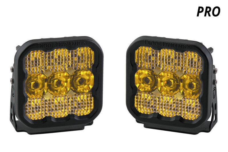 Diode Dynamics SS5 LED Pod Pro - Yellow Driving (Pair) Diode Dynamics SS5 LED Pod Pro - Yellow Driving (Pair)