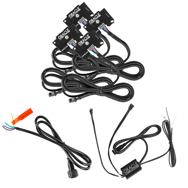Oracle Jeep Wrangler JL/Gladiator JT RGB+W Headlight DRL Kit - ColorSHIFT w/o Cntrl SEE WARRANTY Oracle Jeep Wrangler JL/Gladiator JT RGB+W Headlight DRL Kit - ColorSHIFT w/o Cntrl SEE WARRANTY