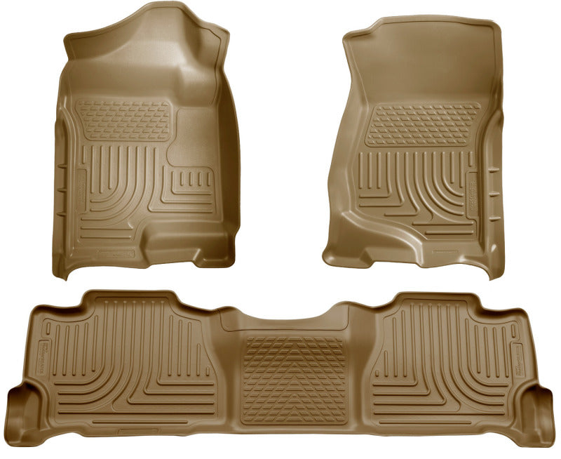 Husky Liners 07-13 GM Escalade ESV/Avalanche/Suburban WeatherBeater Tan Front/2nd Row Floor Liners Husky Liners 07-13 GM Escalade ESV/Avalanche/Suburban WeatherBeater Tan Front/2nd Row Floor Liners