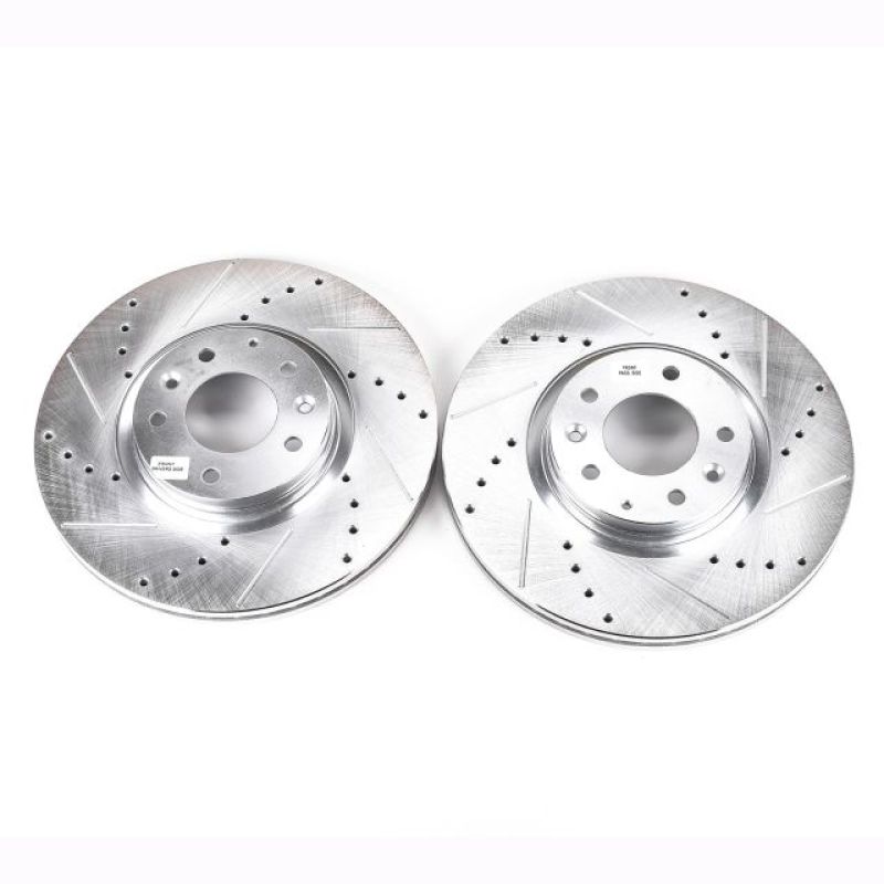 Power Stop 06-07 Mazda 6 Front Evolution Drilled & Slotted Rotors - Pair Power Stop 06-07 Mazda 6 Front Evolution Drilled & Slotted Rotors - Pair